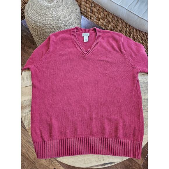L.L Bean 100% Cotton Pullover Knit Sweater Men's Size L EUC - Picture 5 of 8